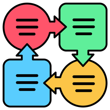 workflow icon. task pattern logo illustration.のイラスト素材