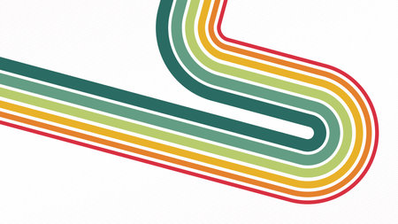 Colorful lines on a white background. Vector illustration for your design
