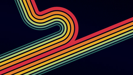 Abstract colorful background with stripes and lines. Vector illustration for your designのイラスト素材