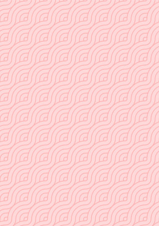 Abstract circle line background illustration paper size with pink color.のイラスト素材