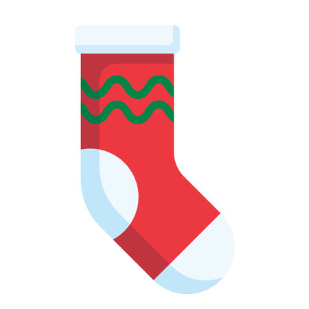 Stocking Christmas Icon Illustratorのイラスト素材