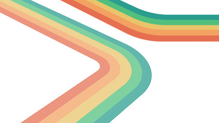 Retro Lines Background. Style Stripes Poster Wallpapers.のイラスト素材