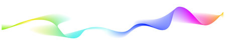 Vector abstract elegant wave lines background colorful line flow curveのイラスト素材