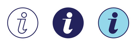 Information Center Icon - Navigation Setのイラスト素材