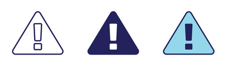 Warning Sign Icon - Navigation Set