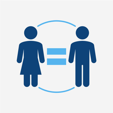 Sign Equal Gender Female Male Iconのイラスト素材