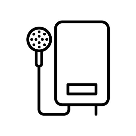 Water Heater for Shower Iconのイラスト素材