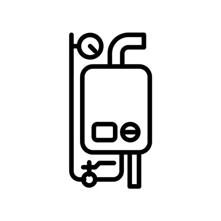 Tankless Water Heater Iconのイラスト素材