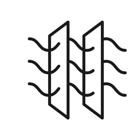 Air filter icon. cleaner purifier airflow illustration.のイラスト素材