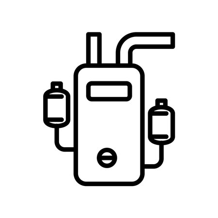 Hybrid Water Heater Iconのイラスト素材