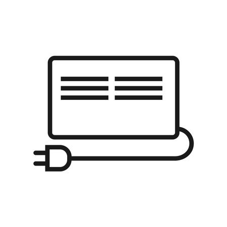 Electric heater radiator iconのイラスト素材