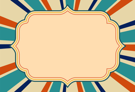 This elegant sunburst background features a classic pattern with geometric starbursts and ornate borders. Ideal for refined decorations, wedding invitations, and vintage designs, it combines floral and symmetrical elements.のイラスト素材