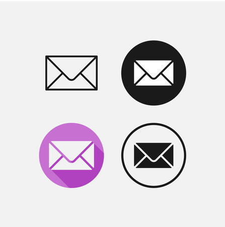 Mail Contact Business Icon Setのイラスト素材