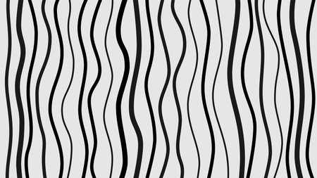 Vertical Thin Black White Calm Wave Backgroundのイラスト素材