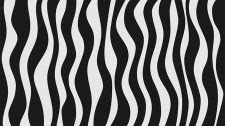 Vertical Black White Calm Wave Backgroundのイラスト素材