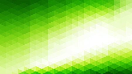 Green grid mosaic background creative design templates. Abstract geometric polygonal background composed of triangles.のイラスト素材