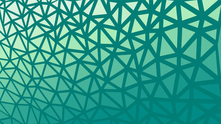 Polygonal Green Triangle Mosaic Background. Abstract Low Poly Gradient Vector Illustration for Business Designのイラスト素材