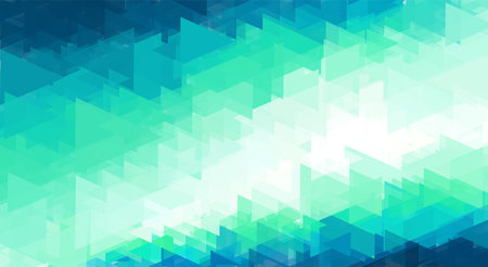 Blue Gradient Stacked Triangles Mosaic Low Poly Background. Creative Business Design Templates.のイラスト素材