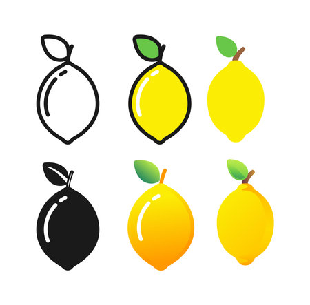 Clean lemon icon vector illustration Perfect for food related apps websites and branding projects Simple modern fruit symbol with scalable design&#xA;&#xA;のイラスト素材