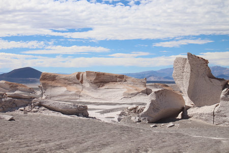 unique pumice field in the world in northwestern Argentinaの写真素材