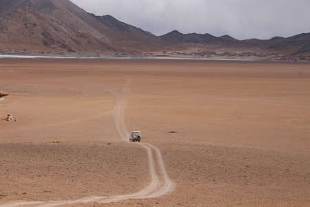 desert road in an amazing landscapeの写真素材