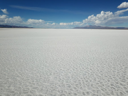 Famous salt flats in northwestern Argentinaの写真素材