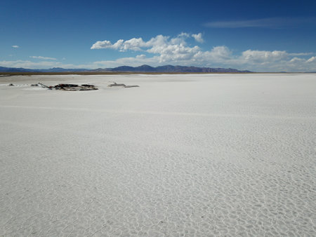 Famous salt flats in northwestern Argentinaの写真素材