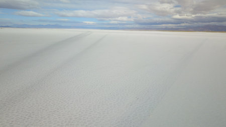 Famous salt flats in northwestern Argentinaの写真素材