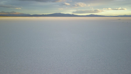 Famous salt flats in northwestern Argentinaの写真素材