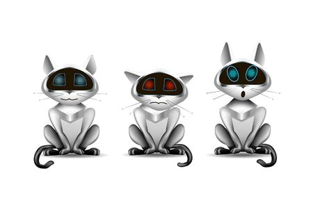 Cat toy robotのイラスト素材