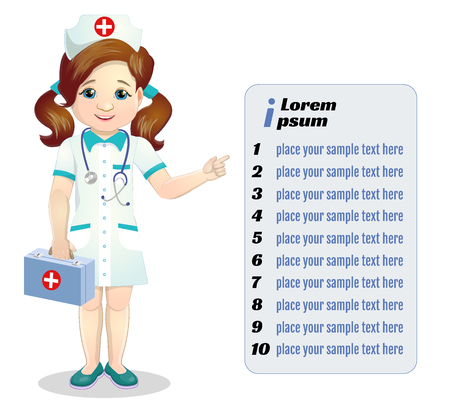 Beautiful smiling nurseの写真素材
