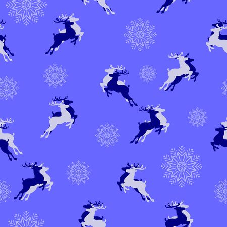 Christmas seamless pattern. Christmas Symbols. Vector illustrationの写真素材
