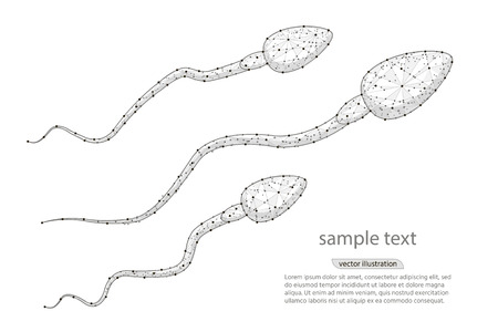 sperm vector icon, abstract icon goal , Competition concept. Innovation and unique way concept.のイラスト素材