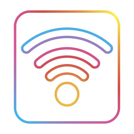 Free wi-fi isolated logo wireless, for graphic design. Wifi symbol.の写真素材