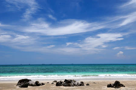  Beautiful tropical beach in Hat Nang Ram , Thailandの写真素材