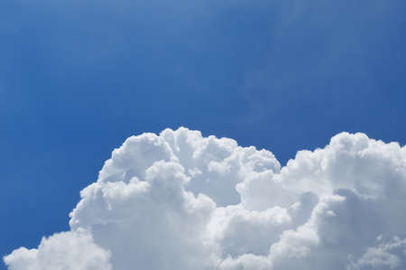 Blue sky and beautiful cloud for background usageの写真素材