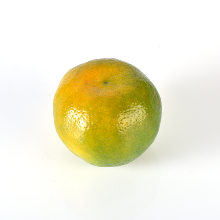 Orange fruit isolated on white backgroundの写真素材