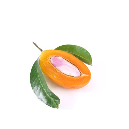 Marian plum or maprang (thai fruit) isolated on white background