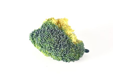 Broccoli isolated on white backgroundの写真素材