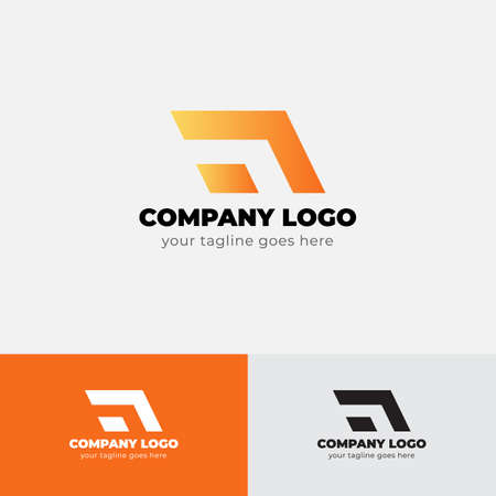Modern Shape Concept Logo Design Template vector icon design.Simple logo for your business company.のイラスト素材