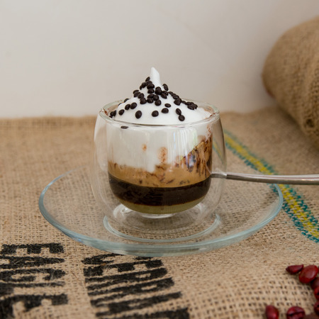 Coffee Cup - Espresso macchiato with cocoa