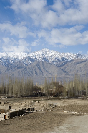 landscape view of Leh, Indiaの写真素材