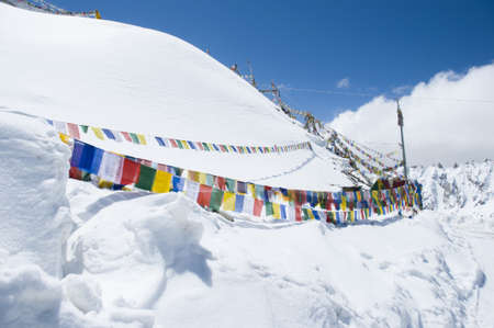 khardungla, the highest road in Leh,  Indiaの写真素材