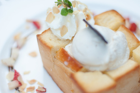 closed up honey toastの写真素材