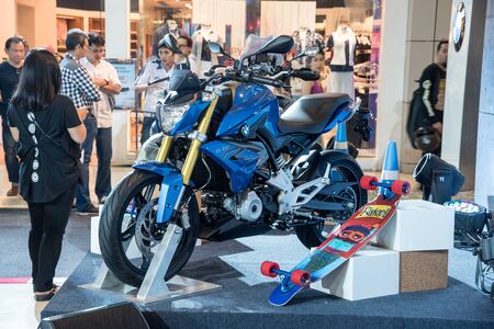 Bangkok, Thailand - January 1, 2016 : the big bike in Bangkok Motorbike Festival 2016, Central World Thailandのeditorial素材