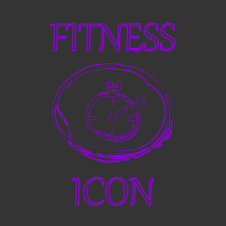 Fitness and Sport vector iconsのイラスト素材