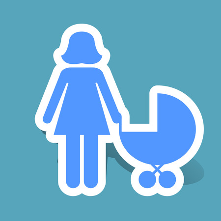 family design over  background vector illustration in flat designのイラスト素材
