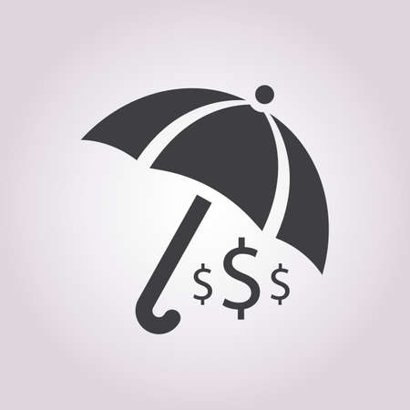 vector illustration of business and finance icon umbrellaのイラスト素材