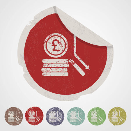 vector illustration of business and finance icon sterling coinsのイラスト素材