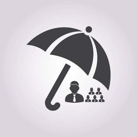 vector illustration of business and finance icon umbrellaのイラスト素材